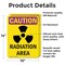 Signmission Radiation & Laser Sign, 14 in H x 10 in W, Vinyl Decal, Rectangle OS-2PACK-CR-D-1014-V-10255 - alternate 2
